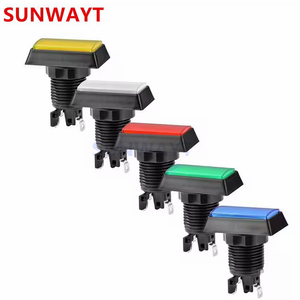Arcade trò chơi máy 51*34 Mét chiếu sáng hình chữ nhật tùy chỉnh momentary LED push button Microswitch với bevel cạnh - Product Image 3