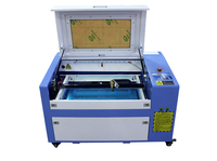 Machine de découpe et de gravure laser CO2 Supercnc 40W/60W, refroidie par eau, sur table, avec tube laser Reci, contrôle Ruida, DST, prix compétitif