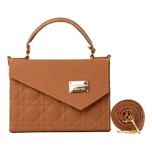 Bolso Bandolera Fana Fina Libya de Cuero Genuino, Talla XL, Moderno, para Mujer, con Cadena Cruzada y Patrón de Letras, para Todas las Temporadas - Product Image 1