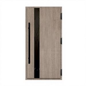Puerta Moderna de PVC con Diseño de Roble Oscuro, Textura de Roble Natural y Acabado Mate Premium para Cocina y Sala de Estar - Product Image 1