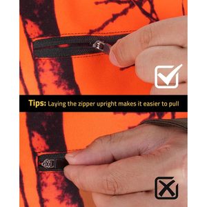 Gilet de chasse Cvlife Blaze Orange pour hommes, taille XL, haute visibilité avec poches pour la chasse - Product Image 6