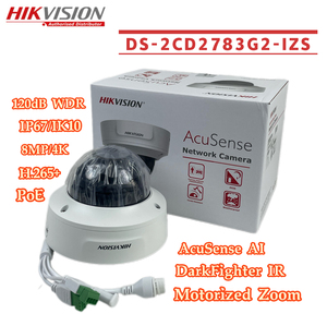 Cámara IP Hikvision DS-2CD2783G2-IZS de 8 MP con AcuSense, Detección Facial, IR de 40 m, Micro SD de 256 <span class=keywords><strong>GB</strong></span>, WDR de 120 dB, PoE, Cámara CCTV Tipo Domo - Product Image 1