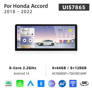 Radio Estéreo para Auto Android 14 de 12.3 Pulgadas para Honda Accord 10.ª Generación 2018-<span class=keywords><strong>2022</strong></span>, CarPlay, Navegación GPS, Pantalla Táctil, FM, AM, Bluetooth - Product Image 2