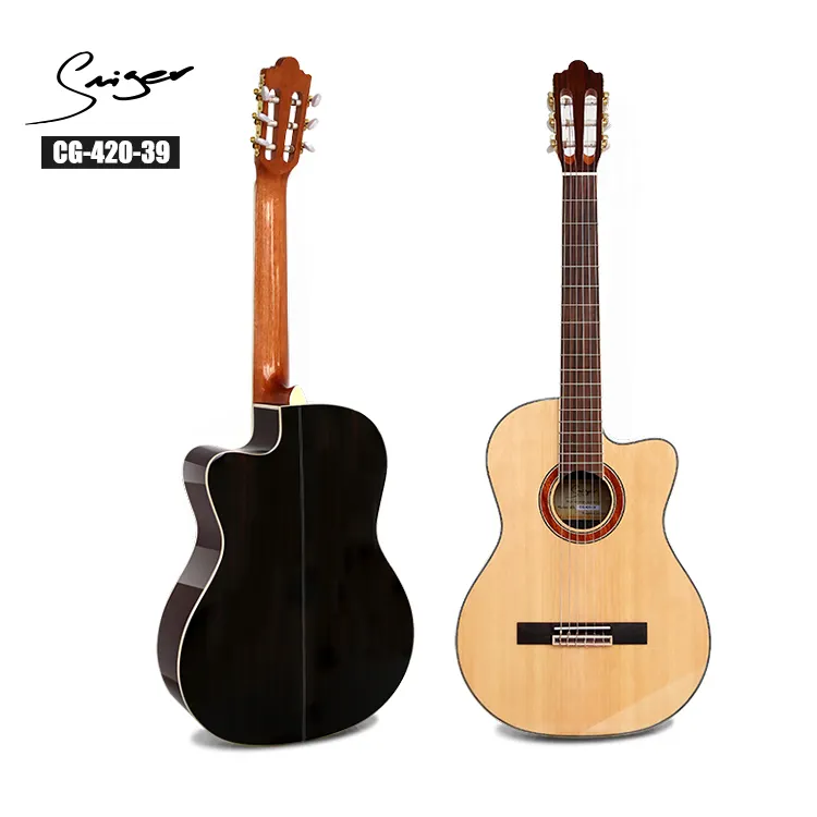 CG-420卸売グローバル楽器カッタウェイローズウッドギタークラシック