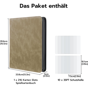 Carpeta de 9 Bolsillos con Funda para Tarjetas, de Doble Cara, para Tarjetas Coleccionables y Deportivas, con Materiales de Primera Calidad - Product Image 5