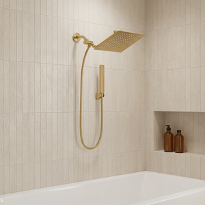 Pommeau <span class=keywords><strong>de</strong></span> douche tout en métal doré <span class=keywords><strong>de</strong></span> 16 pouces avec mode massage, pommeau <span class=keywords><strong>de</strong></span> douche pluie avec douchette à main intégrée - Product Image 5