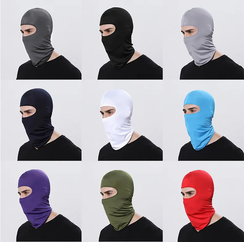 Ninja Masker Luar Ruangan Bersepeda Motor Tahan Angin Olahraga Tabir Surya Ski Masker Wajah Topi Balaclava Penutup Wajah Penuh