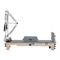 Reformer de Pilates de Madera de Arce Ajustable de Alta Calidad GS800 con Torre para Entrenamiento de Core, Yoga y Fisioterapia