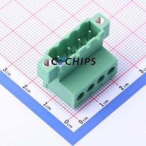 KF2EDGRKP-5.0-4P Plug-in Terminal Block P=5mm Connector Plug Screw Fixing 1x4P 5mm - Product Image 1