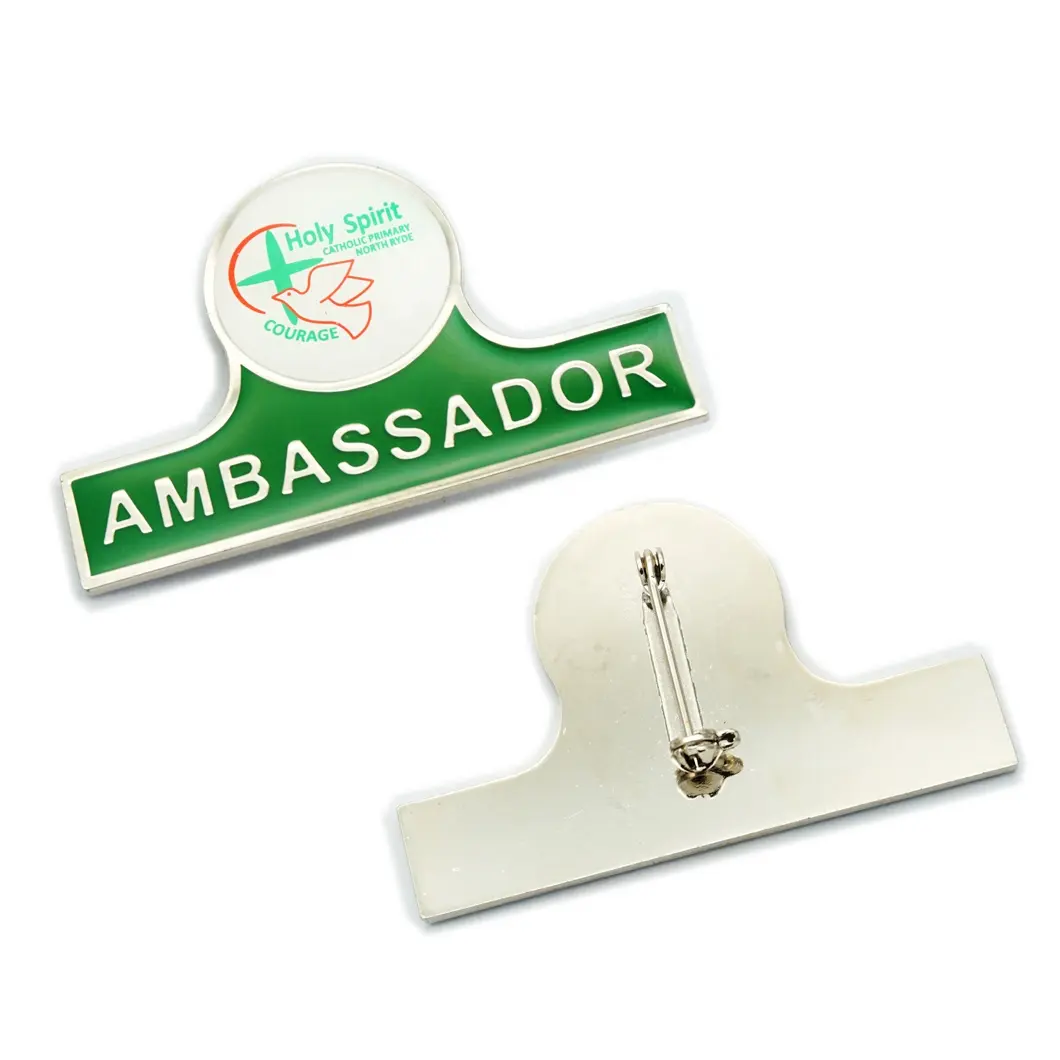 free sample wholesale customised logo suit pins School epoxy metal hat enamel designer brooches and clothes pins