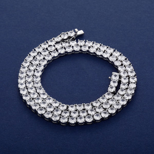 Chaîne à maillons en or massif 10K unisexe, style Hip Hop européen et américain, motif géométrique en zircon, pour anniversaire - Product Image 2