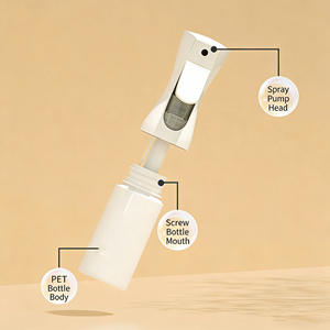 Bouteille de pulvérisation à brume continue personnalisée de 200 ml, haute pression, brume fine, emballage rechargeable en PET - Product Image 3