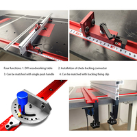 Glissière de guidage pour le travail du bois, rail de guidage, échelle de poussée, échelle, scie circulaire électrique, table basculante, établi, modification DIY