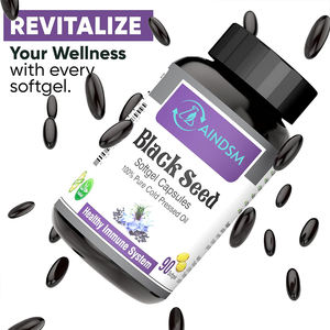 Cápsulas de gel blando de aceite de semilla negra OEM/ODM fuerza inmune vegana apoyo salud digestiva Cápsula de aceite de semilla negra Softgel - Product Image 4