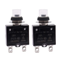 Disjoncteur thermique série L1 en bakélite protecteur de surcharge étanche AC 125V 250V DC 50V réinitialisation automatique manuelle pour moteur à douille
