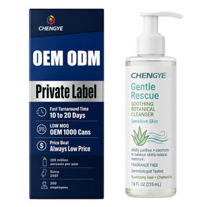 Nettoyant Visage Apaisant à l'<span class=keywords><strong>Aloe</strong></span> <span class=keywords><strong>Vera</strong></span> pour Peaux Sensibles / Nettoyant Quotidien Hydratant au Cornice - Doux, Apaisant et Non Irritant - Product Image 1