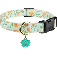 Collier pour chien et chat en métal doré avec pendentif décoratif, design mignon, à dégagement rapide, cadeau de la Saint-Valentin et du Nouvel An, vente en gros