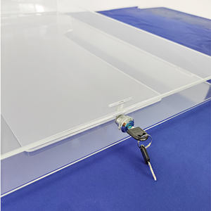 صندوق عرض قمصان من الأكريليك الشفاف مع قفل - Product Image 6