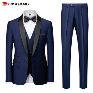 Trajes <span class=keywords><strong>de</strong></span> <span class=keywords><strong>hombre</strong></span> <span class=keywords><strong>de</strong></span> 3 piezas solapa en pico un botón novio graduación boda <span class=keywords><strong>Terno</strong></span> masculino Slim Fit hombres trajes Blazer chaqueta + pantalón + <span class=keywords><strong>chaleco</strong></span> - Product Image 4