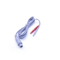 Kabel Elektroda Fisioterapi Medis 2 Pin Satu Ke Dua Soket Terbalik Plasma Peralatan Terapi Kabel Harness Produsen OEM