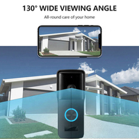 VIDEW JD-S5 Sonnette Vidéo WiFi avec Application Tuya, Caméra Sans Fil sur Batterie, HD 1080P/2MP, Audio Bidirectionnel, Détection de Mouvement, Étanche IP65