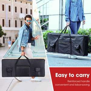 61 <b>Key</b> <b>Keyboard</b> Case, <b>Keyboard</b> Bag 40.2"x17.3"x5.9" Portable Water Repellency <b>Keyboard</b> Carrying Case <b>with</b> 3 Pockets - Product Image 3