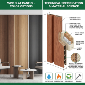 <span class=keywords><strong>Panneau</strong></span> <span class=keywords><strong>mural</strong></span> rainuré en composite bois-plastique (WPC) <span class=keywords><strong>pour</strong></span> revêtement intérieur et extérieur, lambris <span class=keywords><strong>pour</strong></span> fond de télévision et décoration - Product Image 4