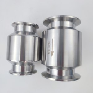 Vanne de retenue à ressort Tri-Clamp ISO/DIN <span class=keywords><strong>KF</strong></span> 16-100 en acier inoxydable 304/316 certifiée ISO/CE pour gaz/liquide - Product Image 1