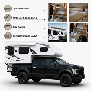 Tente de toit pliable légère 4x4 pour pick-up, camping-car, remorque tout-terrain, <span class=keywords><strong>auvent</strong></span> de toit, camping en plein air, voyage - Product Image 2