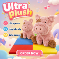 Boneka Babi Pink Mini Shaggy Lucu Kawaii Bulu Keriting Berkualitas Tinggi Hadiah Liburan