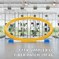 Kabel Patch Fiber Optik Simplex LC UPC FTTX FTTH FTTR 1m SM Jump Cable untuk 4G Indoor Outdoor