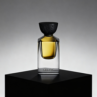 Flacon de parfum vide en verre transparent carré à col serti recyclable de luxe 30 ml Emballage de boîte personnalisé