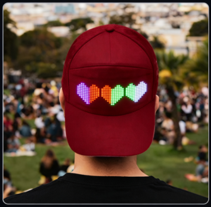Casquette LED personnalisée OEM ODM avec logo, écran LED lumineux, style vintage Dobby, sportive, réglable, pour affaires, sports, vente en gros - Product Image 2
