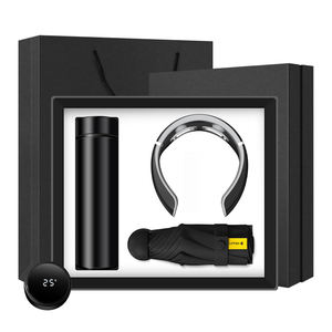 3 fiaschetta sottovuoto in metallo da 1 450ml + massaggiatore per collo P3 + Capsule con Design natalizio personalizzate portaombrelli per matrimonio Set regalo da sposa - Product Image 4