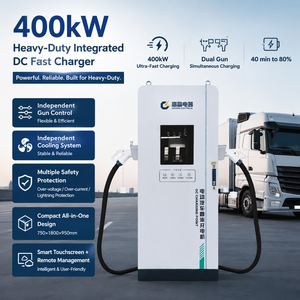 สถานีชาร์จเร็วกระแสตรง 400 กิโลวัตต์ 1000 โวลต์ 300 แอมป์ CCS2 CHAdeMO GB/T IP55 สำหรับรถโดยสาร สถานีบริการสาธารณะ ทางหลวง รองรับ OEM ODM - Product Image 2