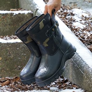 Botas de nieve para hombre, forro polar grueso y cálido, antideslizantes, botas de invierno para exteriores, estilo informal del noreste de China - Product Image 2