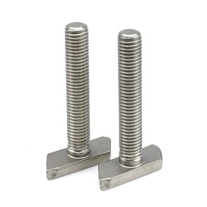 สลักเกลียวหัวตัวที สแตนเลส SS304 สำหรับยึดรางอลูมิเนียมอุตสาหกรรม - Product Image 2