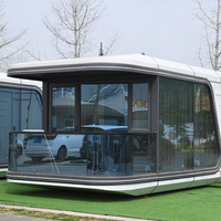 Casa Cápsula Inteligente para Hoteles de Lujo, Resorts, Villas y Cabañas - Cabina Robusta de Acero Tipo Apple, Oficina, Casa Cápsula, Comercio