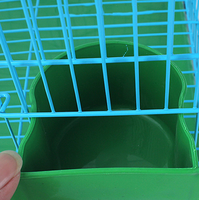 Vente en gros de cages à oiseaux en fil métallique petite cage rectangulaire pour perroquet canari Rekord équipée d'un bâton de piqûre cage à lapin haute capacité