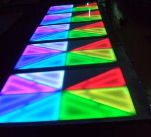 Pista da ballo LED light up bianco copertura in acrilico fase portatile 1x1 m RGB pannelli per la decorazione <span class=keywords><strong>di</strong></span> nozze - Product Image 6