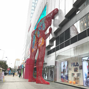 Escultura gigante de spider-man de acero inoxidable K303, estatua de disfraz de spider-man, escultura de decoración grande - Product Image 1