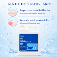 Liquide Dissolvant de Graisse et Sébum Nettoyant en Profondeur pour Peau d'Animaux – Pénétration Rapide, Sans Frottement, Apaise les Peaux Irritées et Rougeurs – Nettoyant pour Chiens et Chats