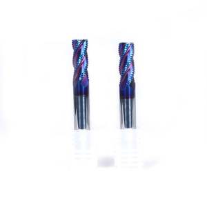Fraise à dégrossir multi-âches 65 degrés en nano-couche bleue pour coupe haute vitesse, disponible en OEM/ODM pour les industries aérospatiale et automobile - Product Image 3