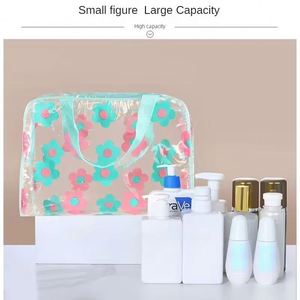 Transparent PVC Makeup Bags Portable Women's Waterproof Cosmetic Bag Travel Washing <b>Toiletry</b> <b>Storage</b> Pouches - Product Image 4