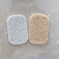 Support antidérapant pour savon de douche et éponge de cuisine/salle de bain, avec plateau de séchage rapide et économiseur de savon auto-drainant