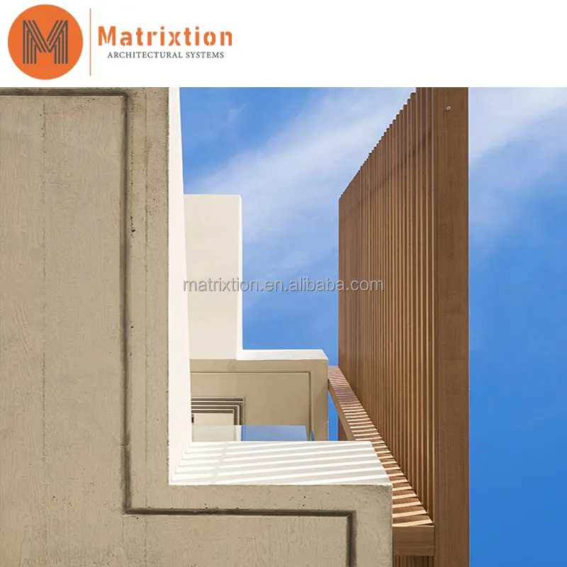 Matrixtion Aspecto de madera Sistemas de aluminio Aspecto de madera Listones de aluminio