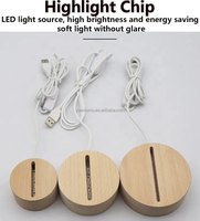 Veilleuse LED 3D moderne pour l'ambiance de la chambre, cadeau pour la fête des mères, la fête des pères, la Saint-Valentin, tailles moyennes