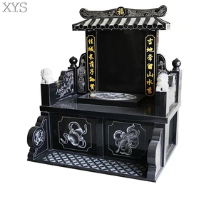 <span class=keywords><strong>Monumento</strong></span> in pietra tombale in granito intagliato <span class=keywords><strong>a</strong></span> mano in stile tradizionale cinese classico per commemorare i propri cari di colore nero - Product Image 3
