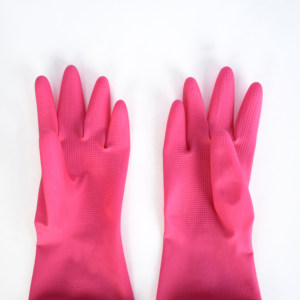 <span class=keywords><strong>Gants</strong></span> de nettoyage de cuisine en Latex de caoutchouc rose de haute qualité prix compétitif outils et accessoires de travail ménager imperméables - Product Image 6