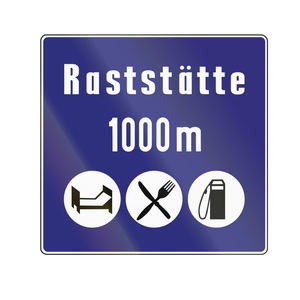 لافتة تحذير مرورية عاكسة مخصصة مقاومة للماء وعالية التحمل مطبوعة بالأشعة فوق البنفسجية على الألومنيوم - Product Image 6